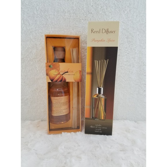 Pumpkin Room fragrance diffuser w/ 10 reed Sticks - Picture 8 of 8